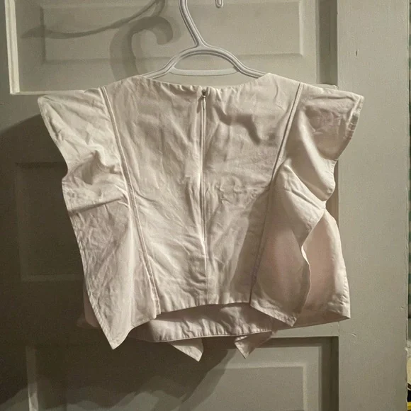 Handmade Cream Ruffle Tank - Picture 7 of 9